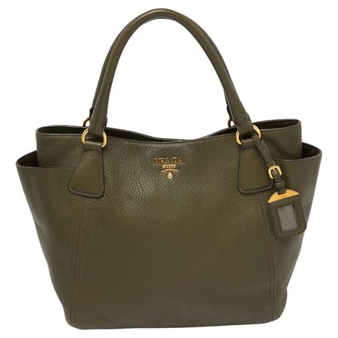 Prada Vitello Daino Sacca 2 Manici Leather Tote 